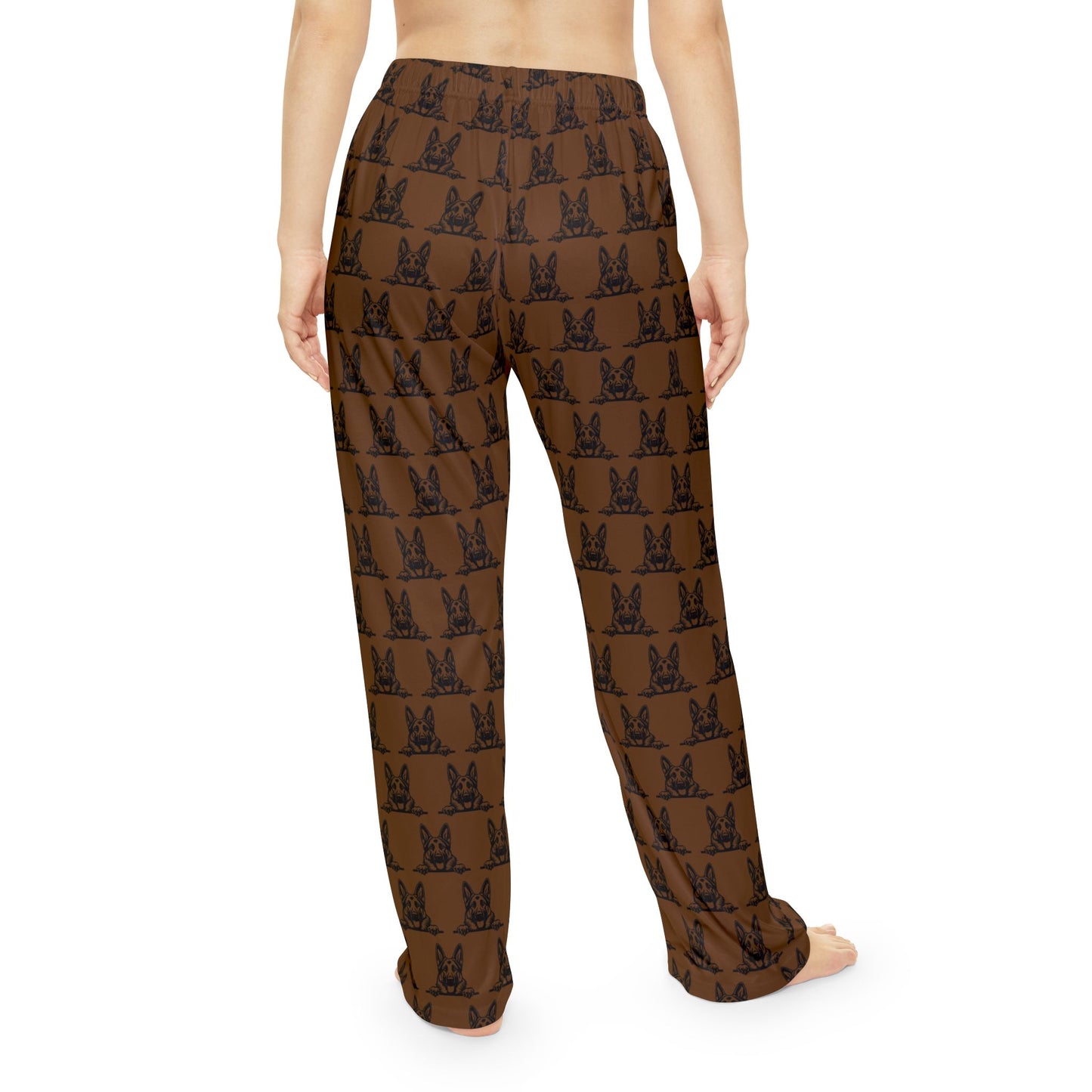 Brown German Shepherd Women's Pajama Pants