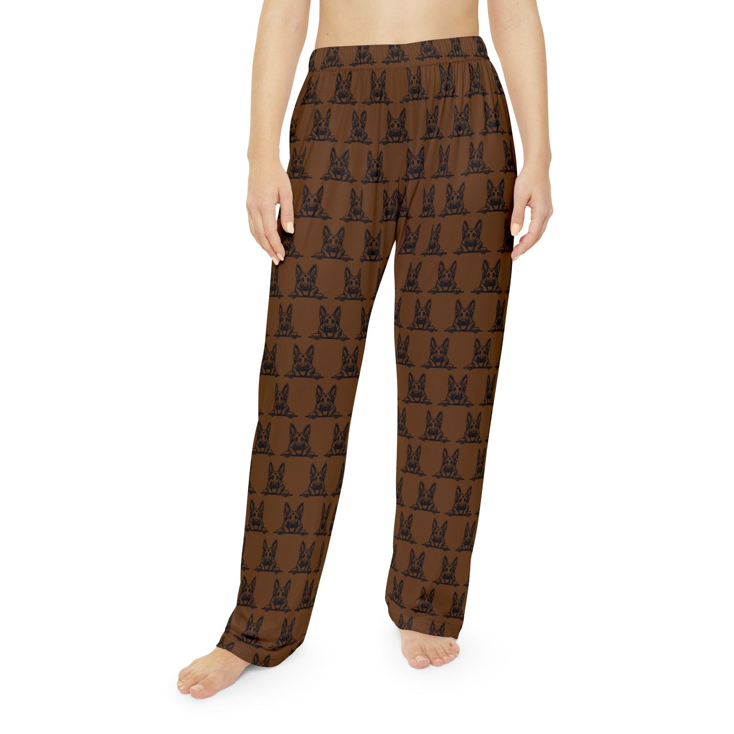 Brown German Shepherd Women's Pajama Pants