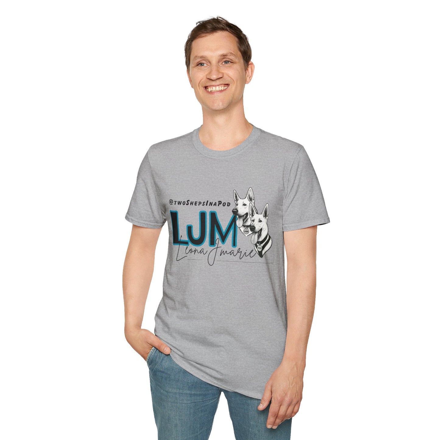 Leona J Marie Custom Logo T-Shirt @twoShepsInaPod