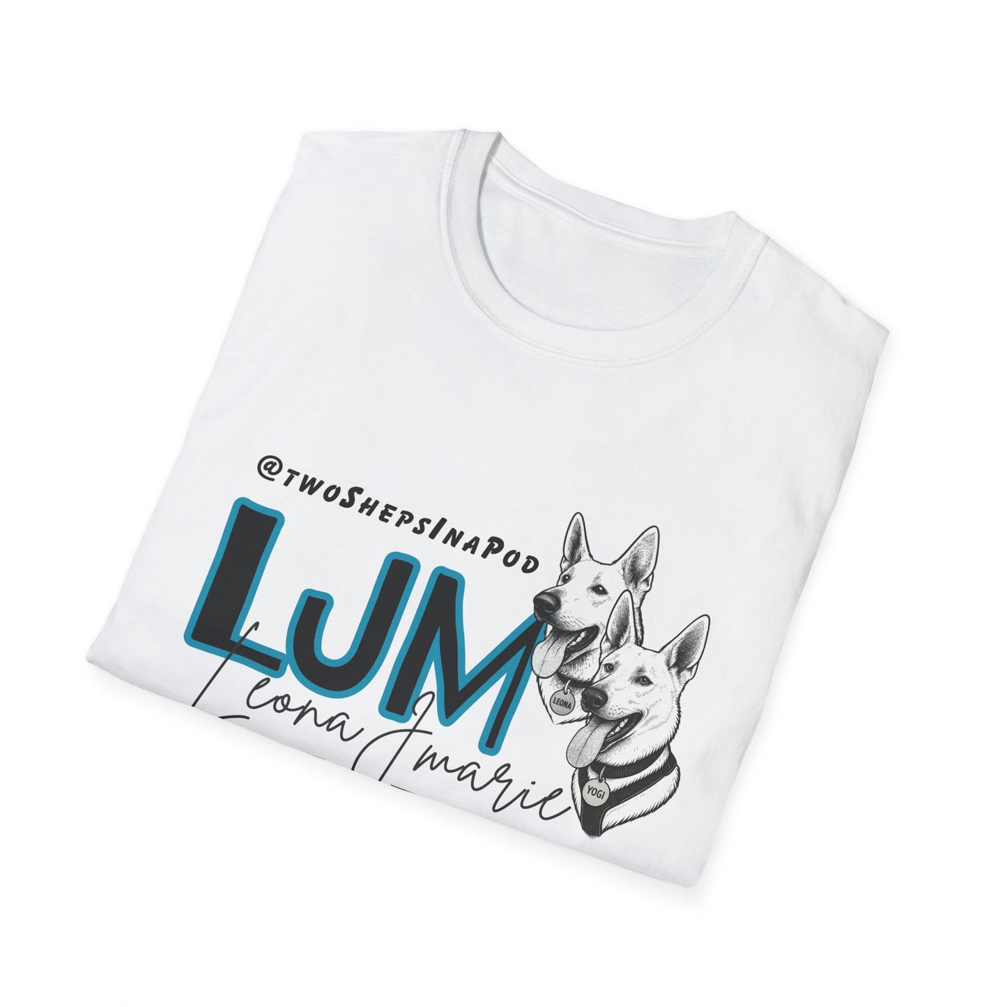 Leona J Marie Custom Logo T-Shirt @twoShepsInaPod