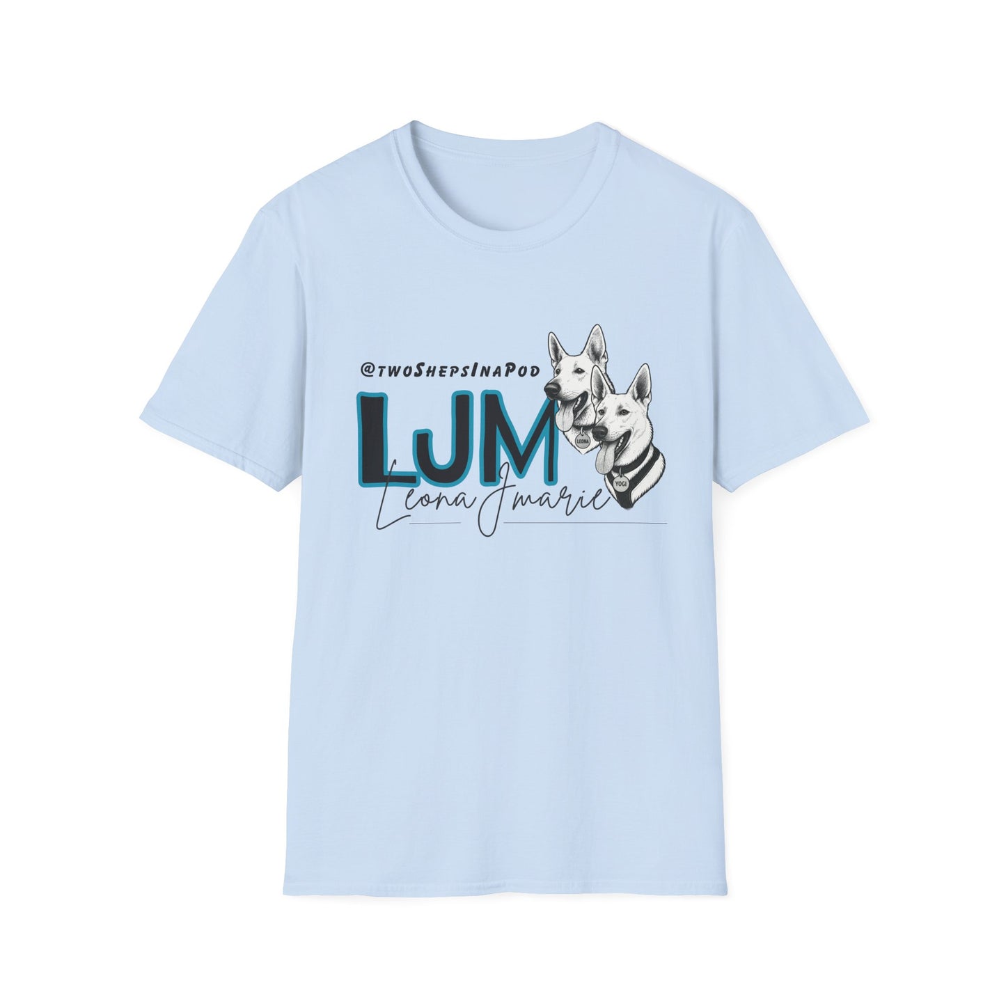 Leona J Marie Custom Logo T-Shirt @twoShepsInaPod