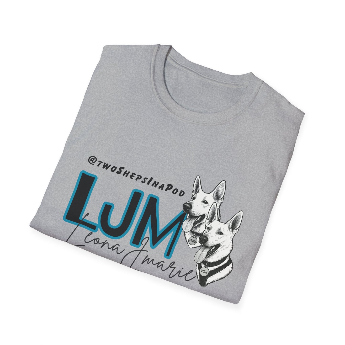Leona J Marie Custom Logo T-Shirt @twoShepsInaPod