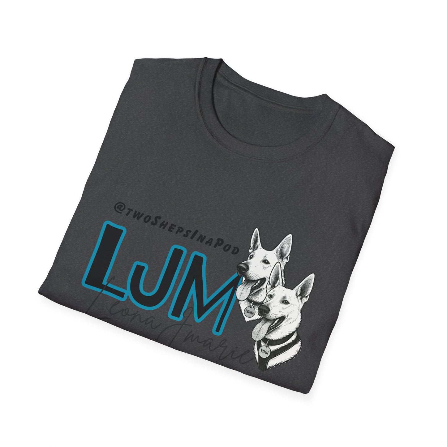 Leona J Marie Custom Logo T-Shirt @twoShepsInaPod