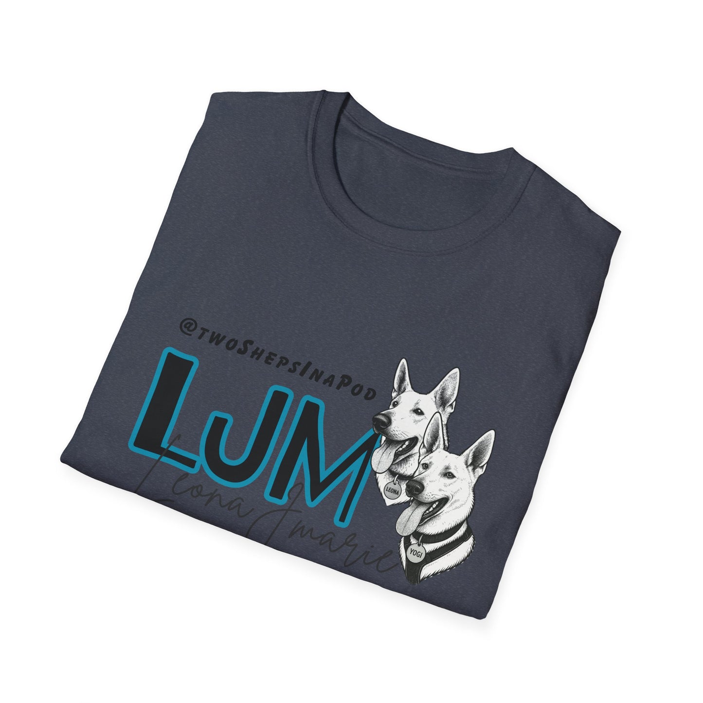Leona J Marie Custom Logo T-Shirt @twoShepsInaPod