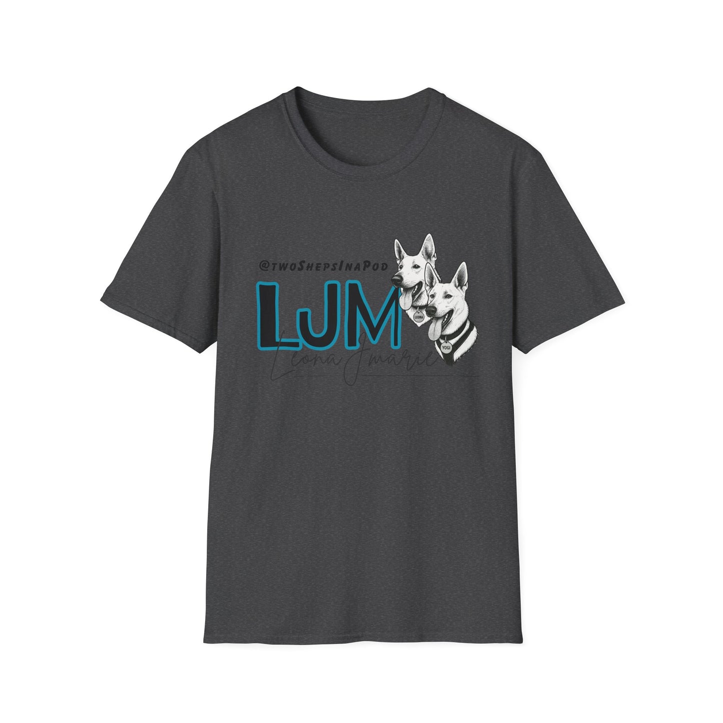 Leona J Marie Custom Logo T-Shirt @twoShepsInaPod