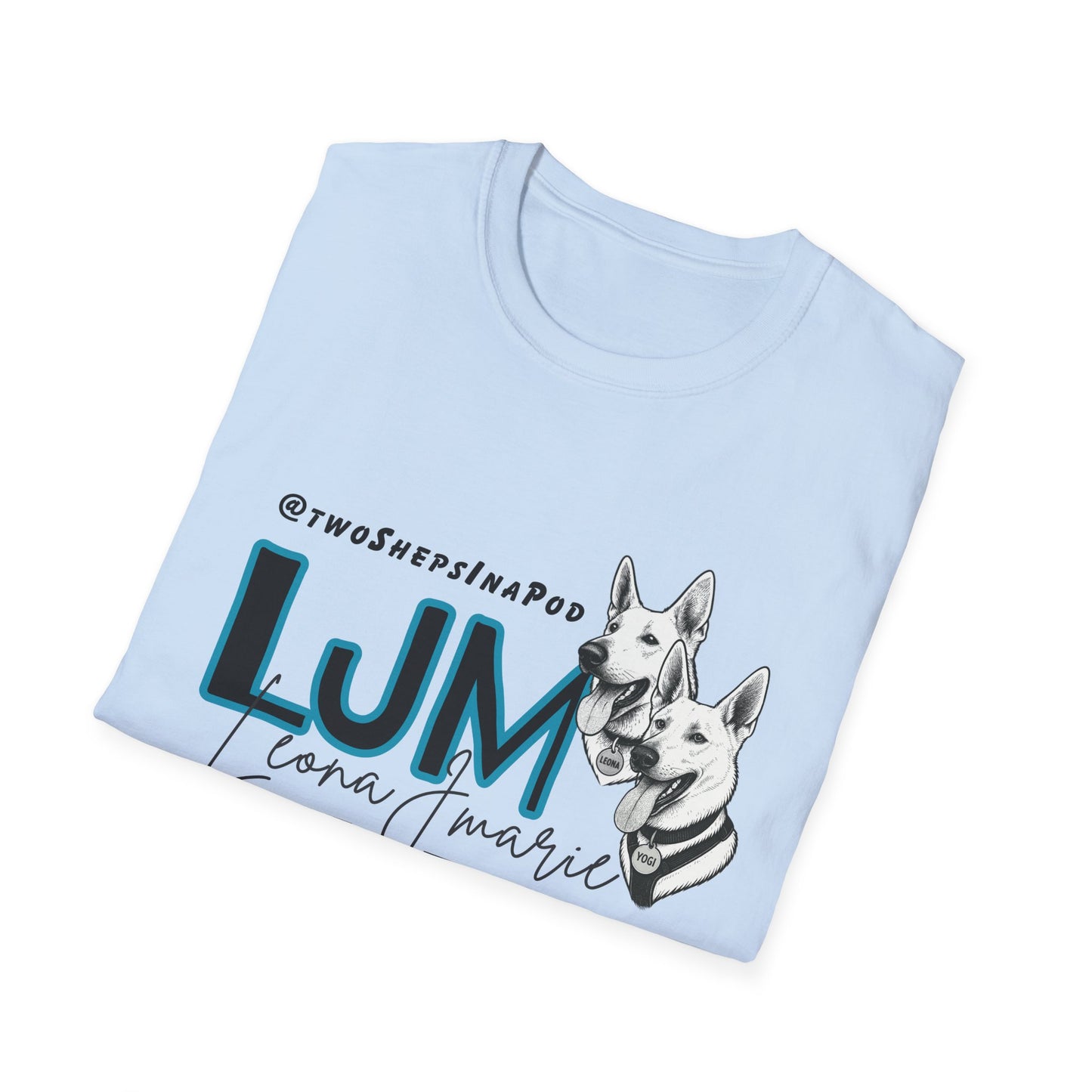 Leona J Marie Custom Logo T-Shirt @twoShepsInaPod