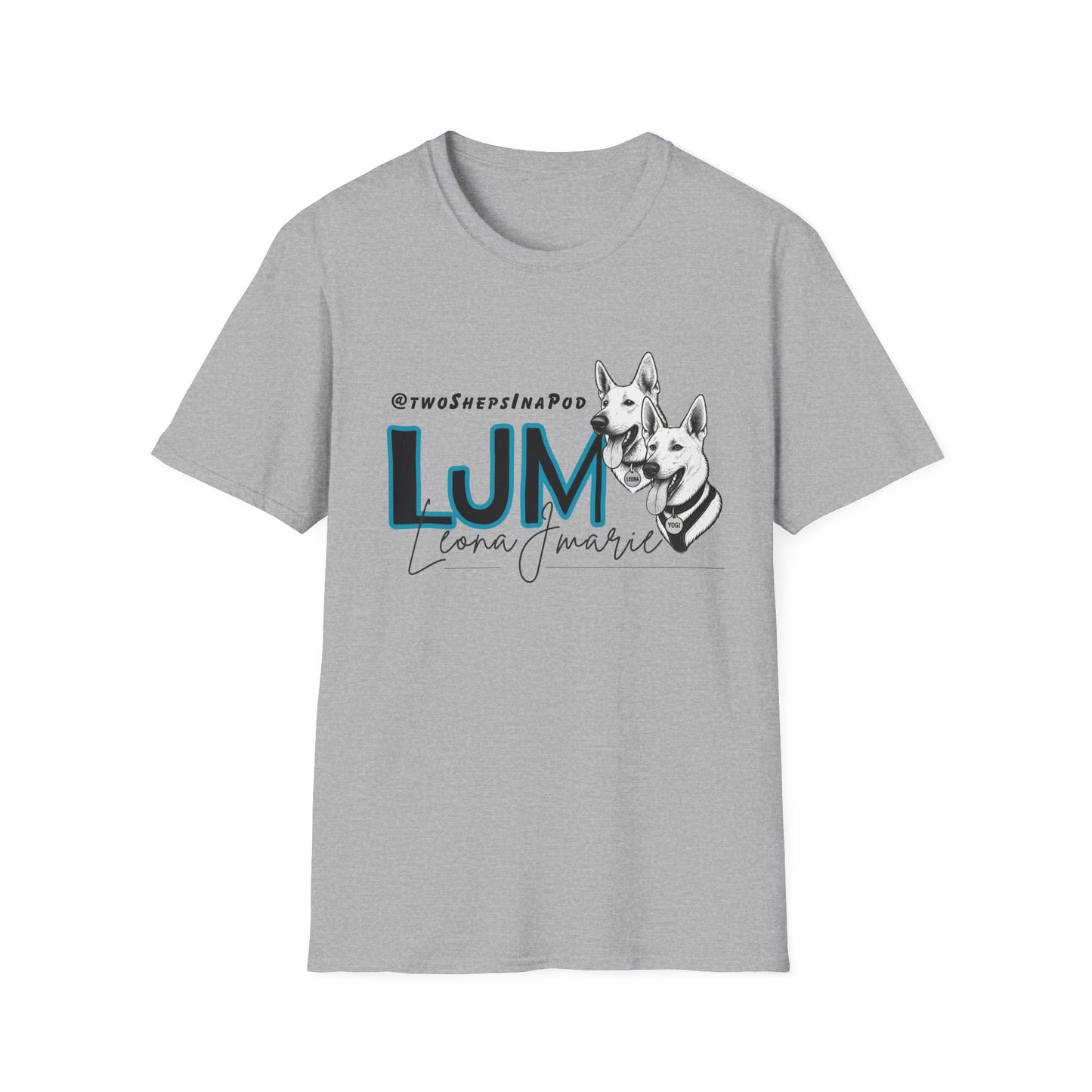 Leona J Marie Custom Logo T-Shirt @twoShepsInaPod