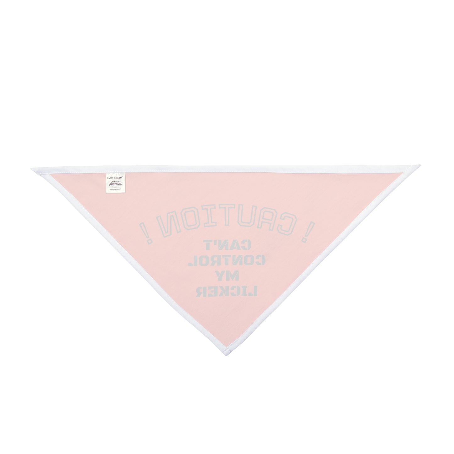 Playful Pet Bandana "CAUTION! I can't control my licker"