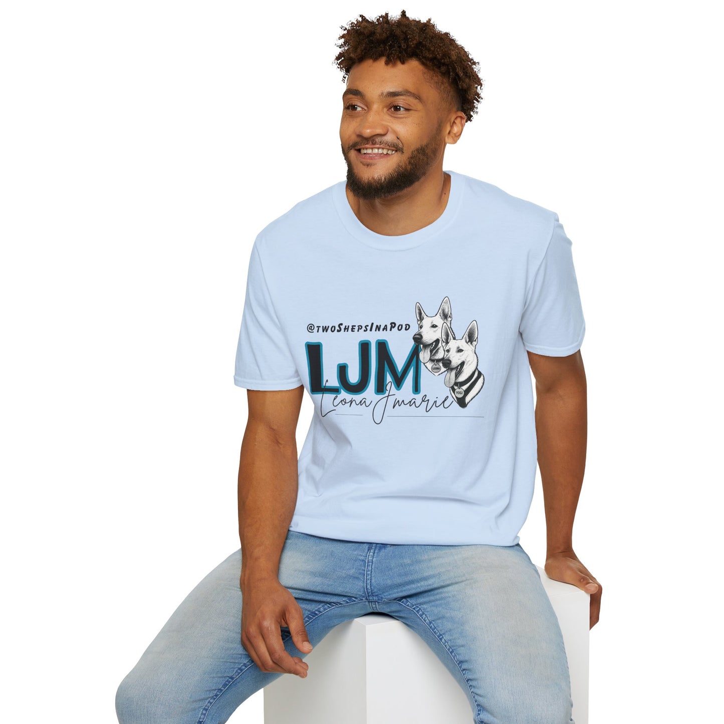 Leona J Marie Custom Logo T-Shirt @twoShepsInaPod