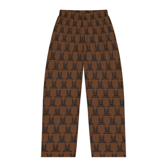 Brown German Shepherd Women's Pajama Pants