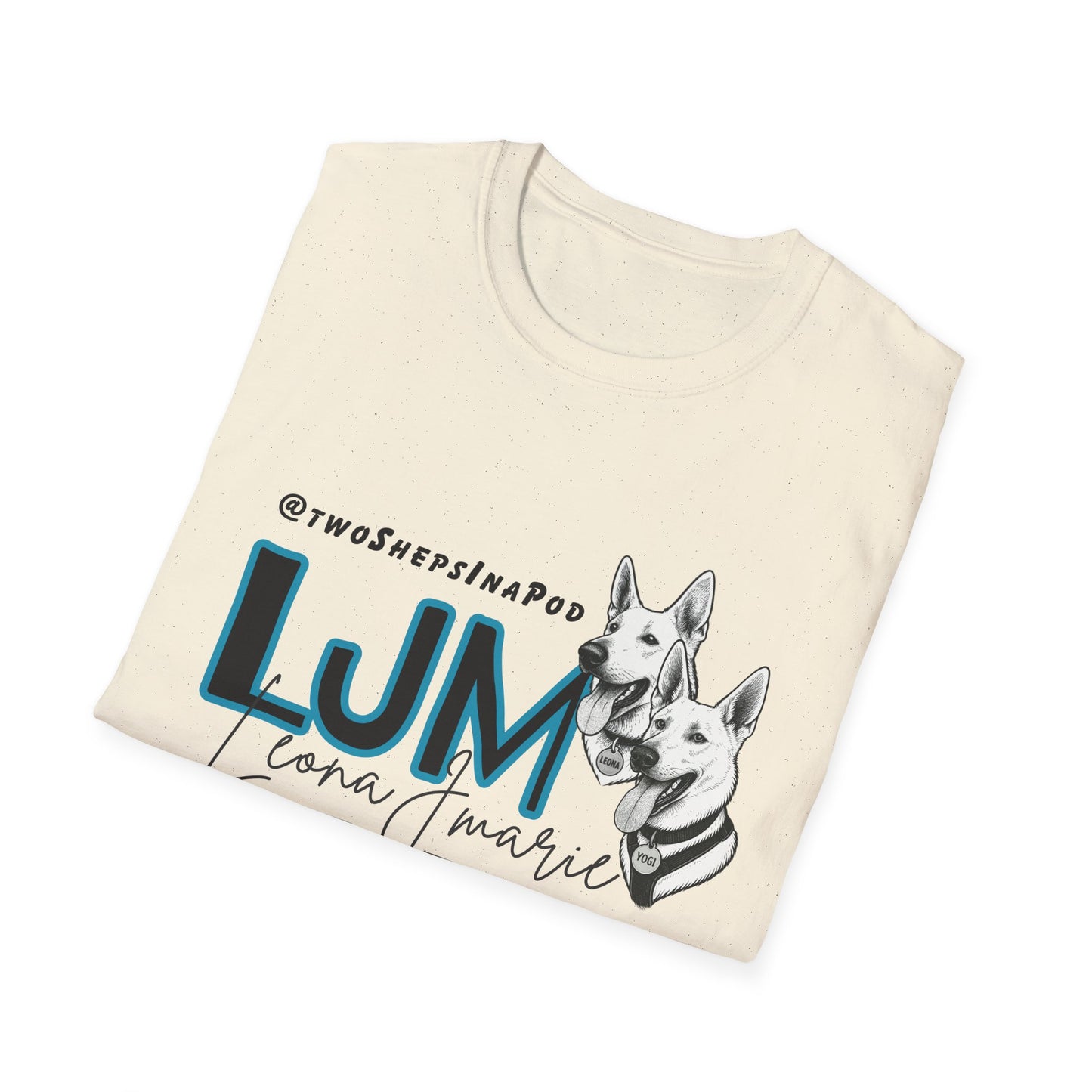 Leona J Marie Custom Logo T-Shirt @twoShepsInaPod