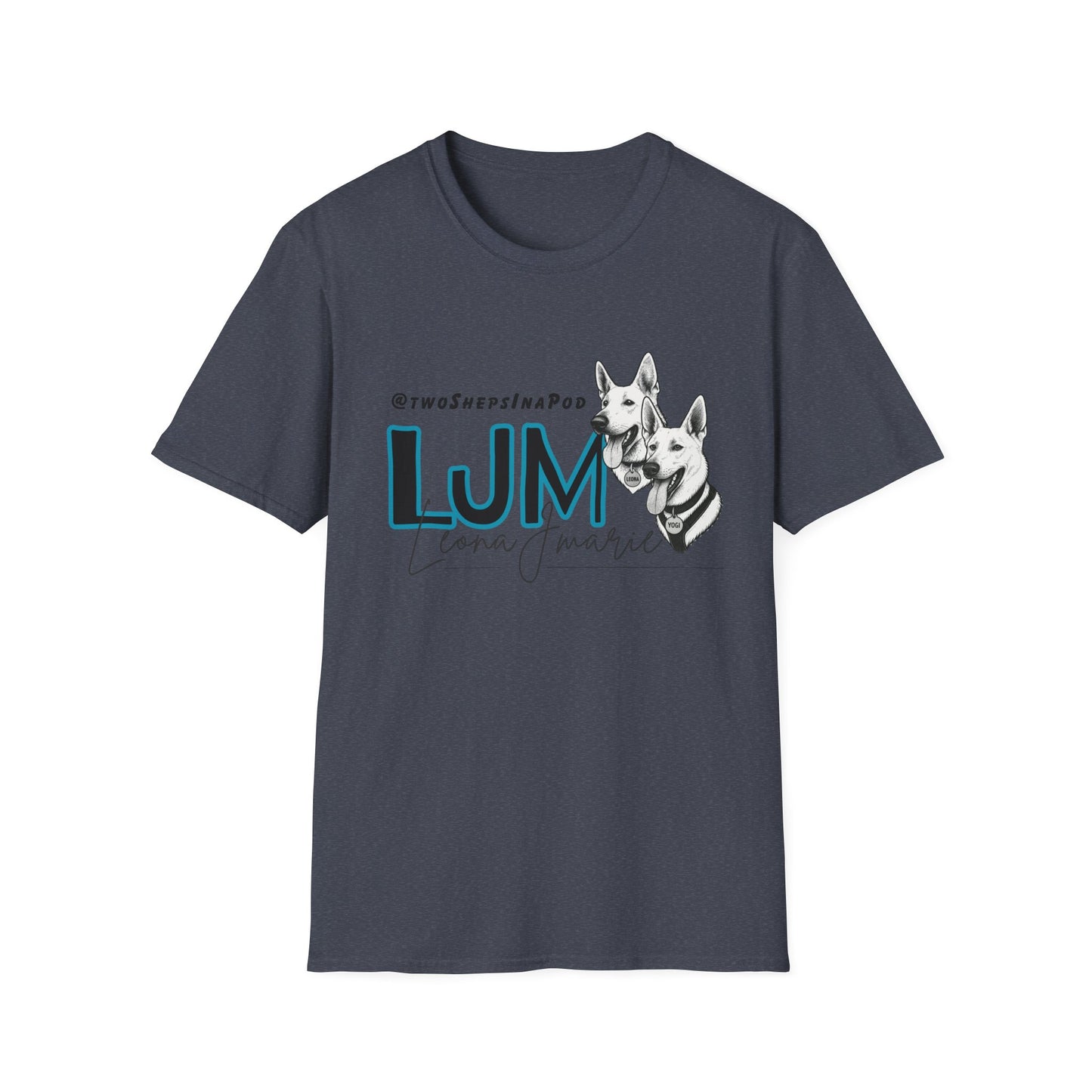 Leona J Marie Custom Logo T-Shirt @twoShepsInaPod