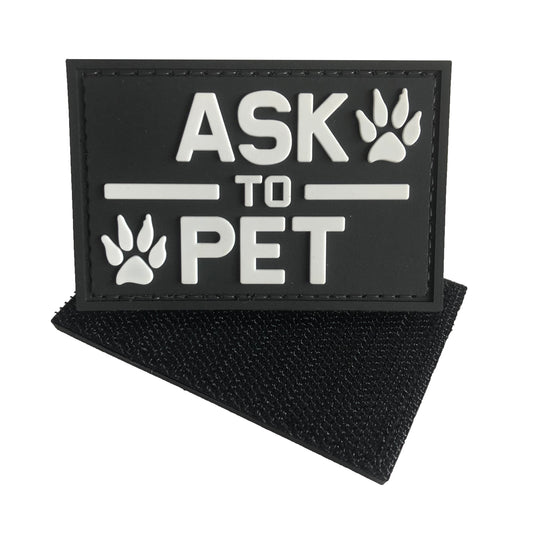 'Ask To Pet' Patch (PVC)
