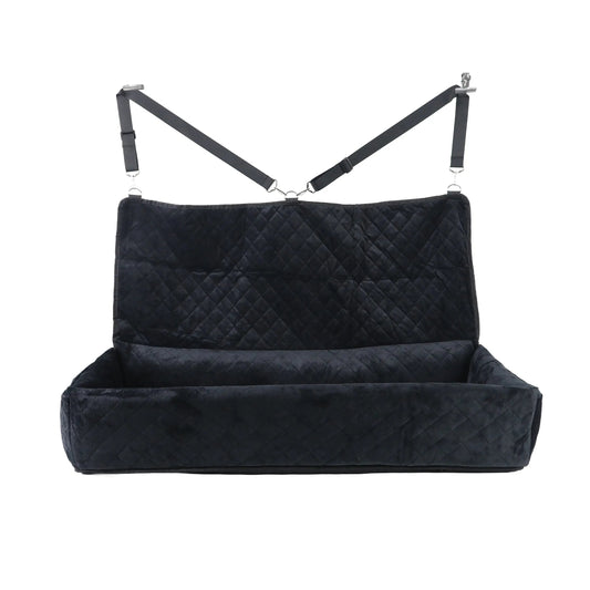 Huntley Pet Dog Car Seat for Large Dogs, Pet Booster Back Set Bed, Black