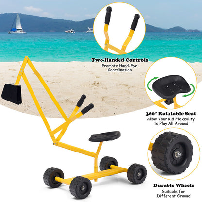 Heavy Duty Steel Frame Kid Ride-on Sand Digger