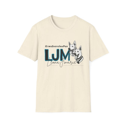 Leona J Marie Custom Logo T-Shirt @twoShepsInaPod
