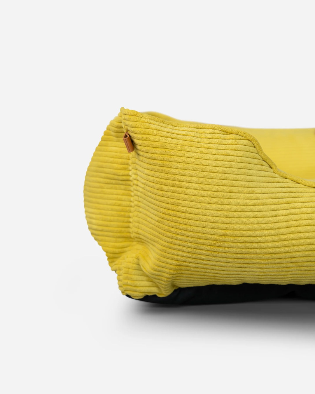 Chester & Lee | Fancy Corduroy Sleeper Dog Bed Sunny Yellow