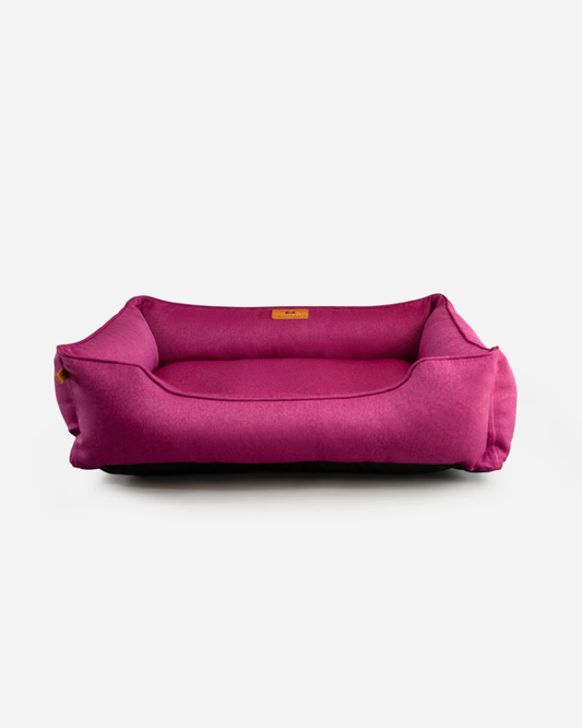 Chester & Lee | Cotton Sleeper Dog Bed Berry Pink