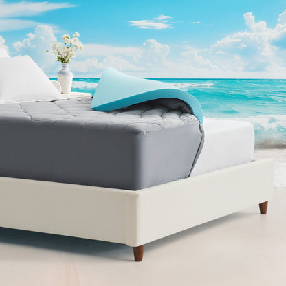 2" Cooling Gel Memory Foam Topper - Waterproof & Extra Thick