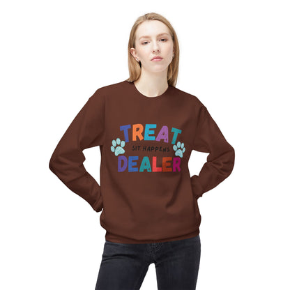 Treat Dealer Sweatshirt "Sit Happens" Funny Crewneck