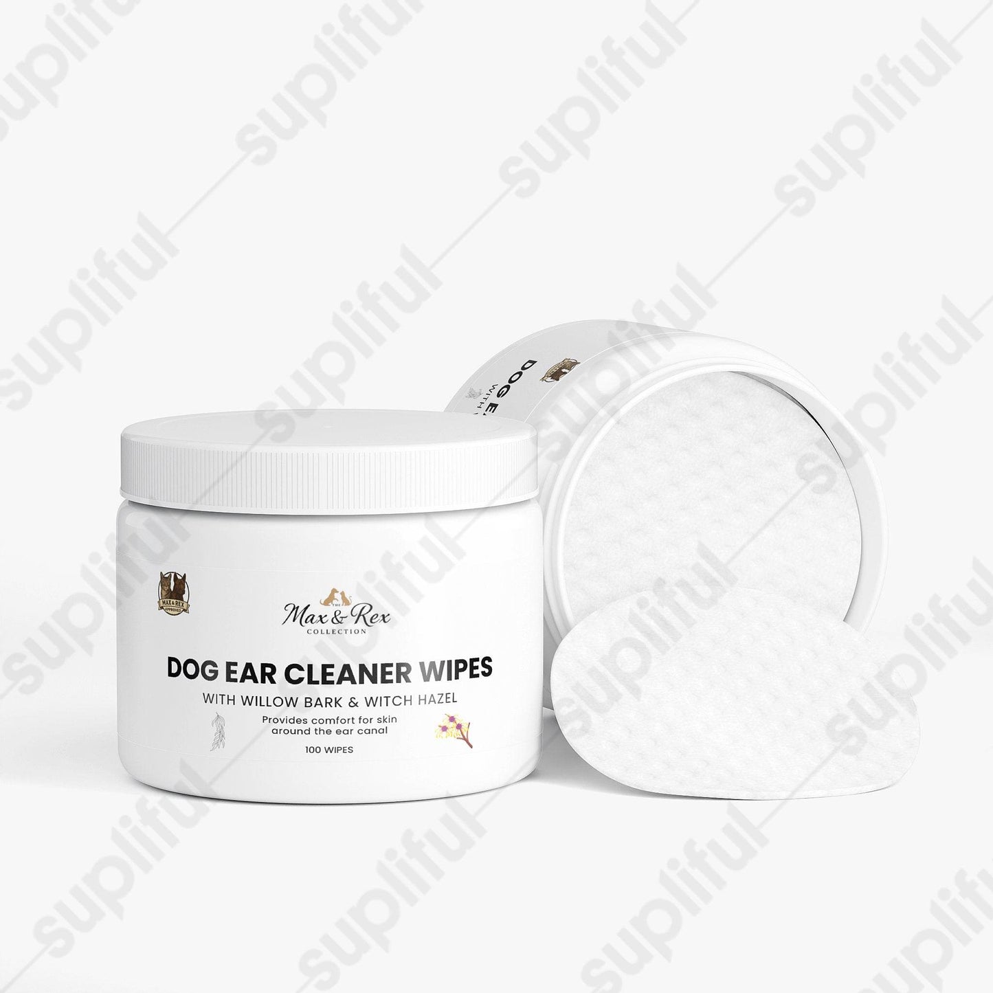 The Max & Rex Collection Dog Ear Cleaner Wipes