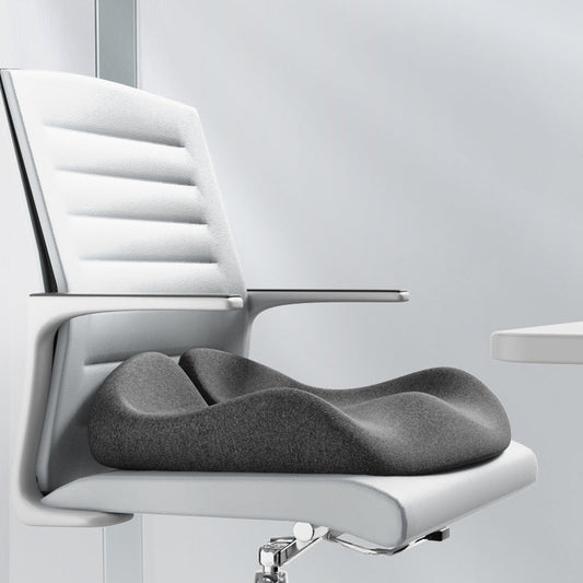 Memory Foam Coccyx Cushion. Alleviates tailbone/sciatica/back pain. Non - slip for office/car seats.