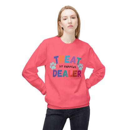 Treat Dealer Sweatshirt "Sit Happens" Funny Crewneck