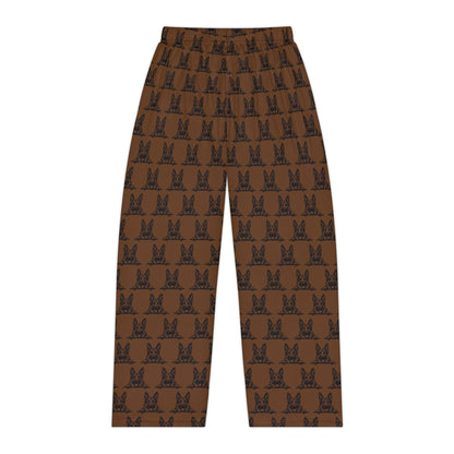 Brown German Shepherd Women's Pajama Pants