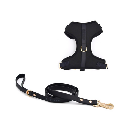 Fur Elise Harness & Leash Set - Noir