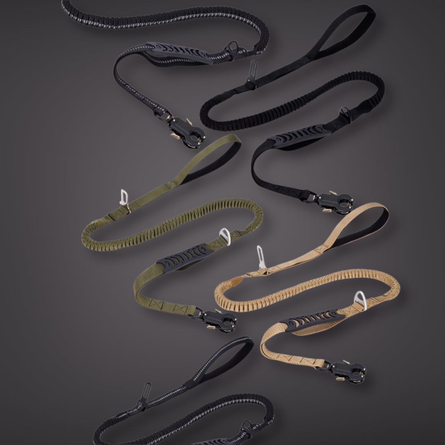 Heavy Duty Quick-Release Bungee Leash (Absorbs Pulls)