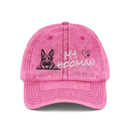 "My Hooman" German Shepherd Embroidered Hat