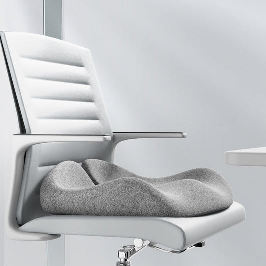 Memory Foam Coccyx Cushion. Alleviates tailbone/sciatica/back pain. Non - slip for office/car seats.