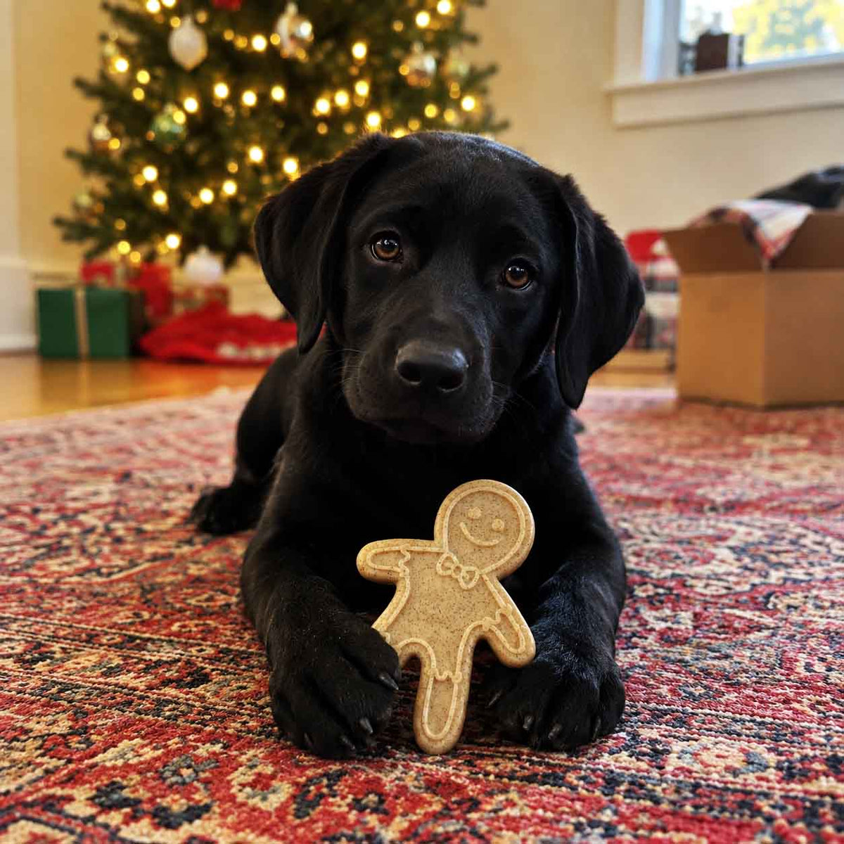 Gingerbread Man Nylon Dog Chew Toy for Aggressive Chewers | USA Made