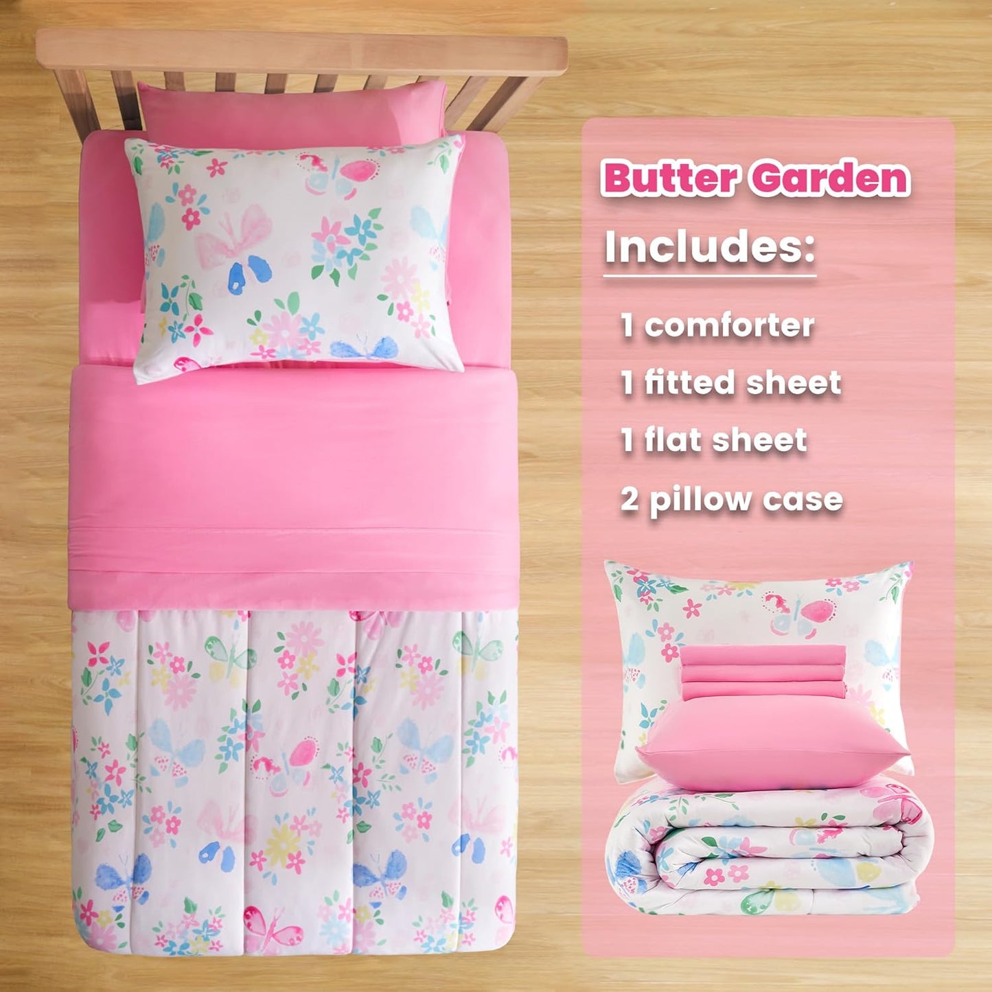 Kids Jersey Knit Comforter Set - Includes Sheets & Pillowcases