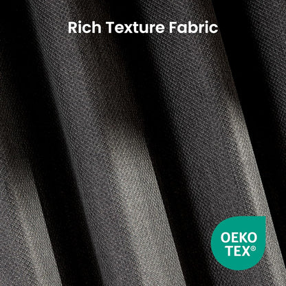 Faux Linen Washable Thermal Blackout Curtains