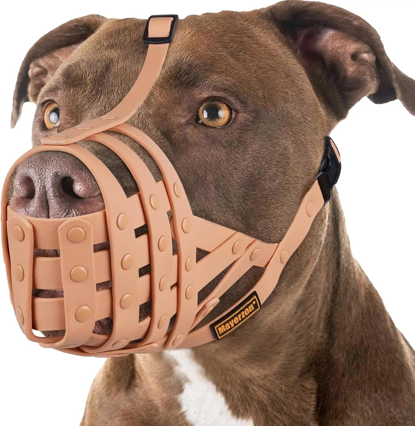 Adjustable Basket Dog Muzzle for Large & Medium Dogs, Lightweight & Breathable