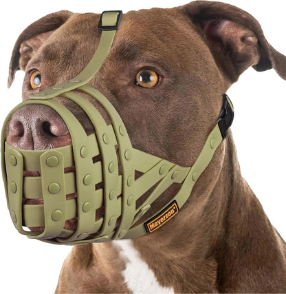 Adjustable Basket Dog Muzzle for Large & Medium Dogs, Lightweight & Breathable