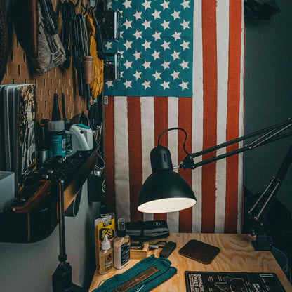 American Flag - Fire Hose & Arid Border