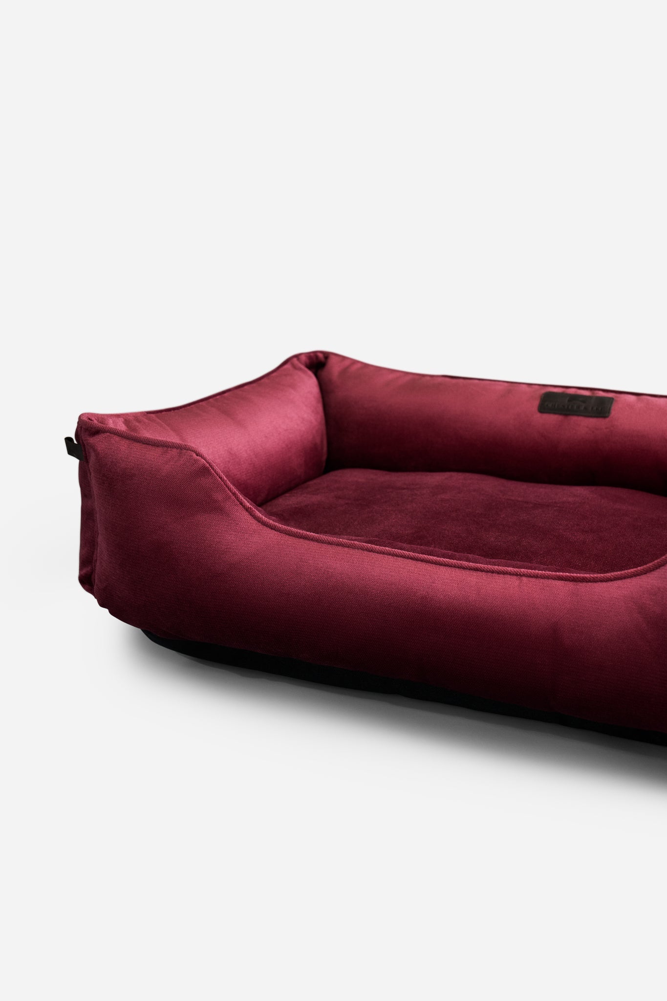 Chester & Lee | Vibrant Velvet Sleeper Dog Bed Wine
