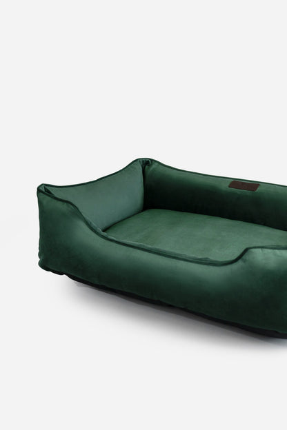 Chester & Lee | Classic Velvet Sleeper Dog Bed Green