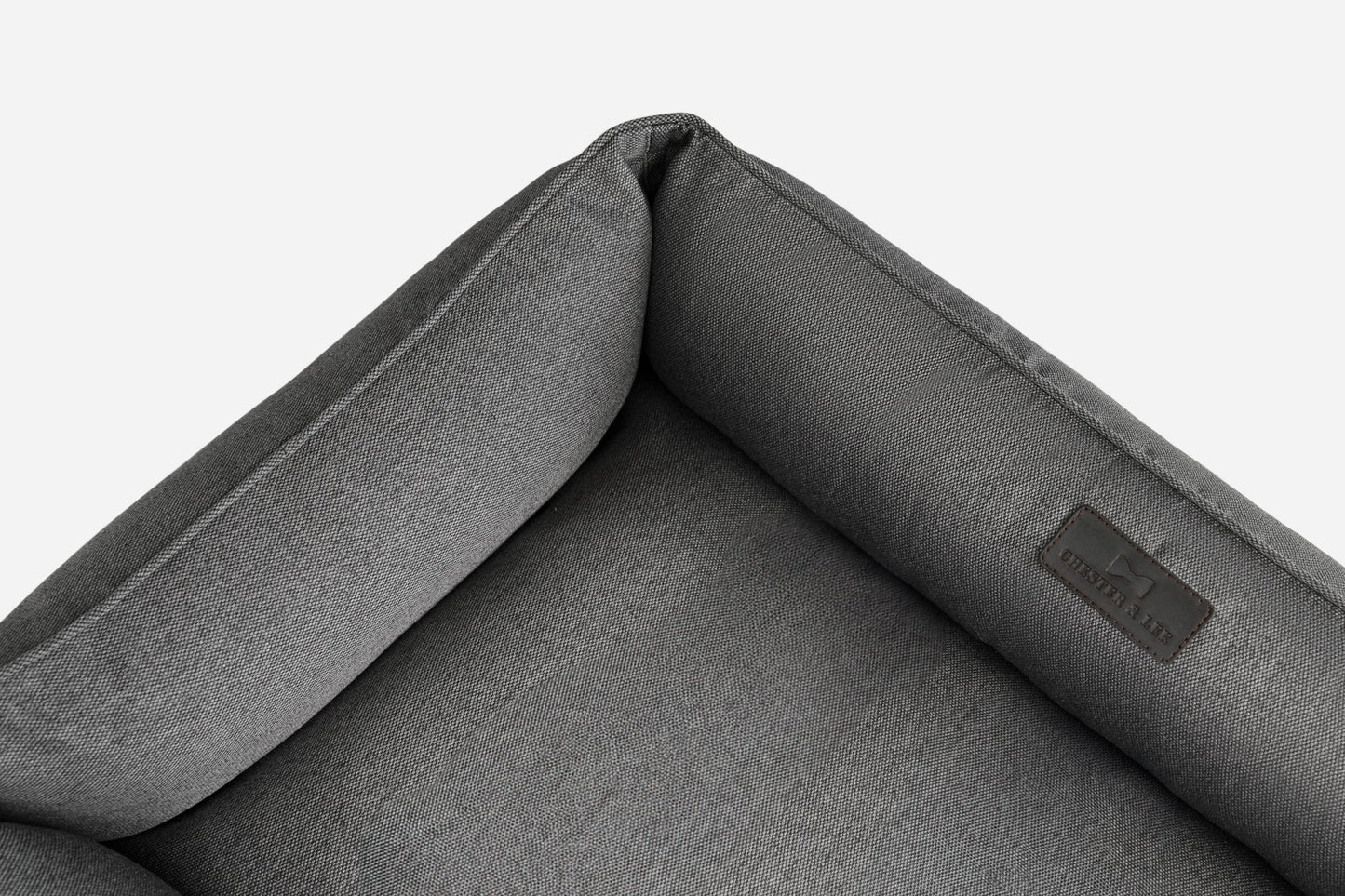 Chester & Lee | Cotton Sleeper Dog Bed Gray