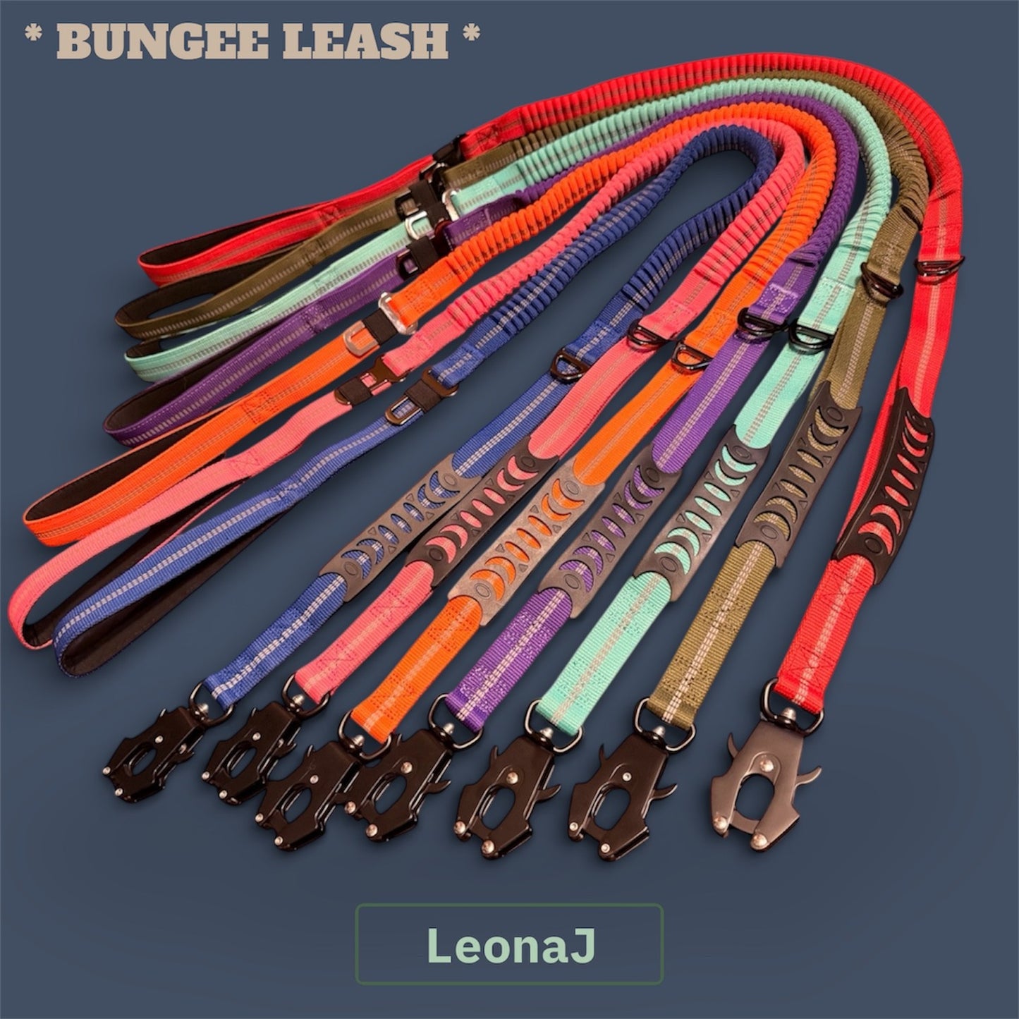 Heavy Duty Quick-Release Bungee Leash (Absorbs Pulls)