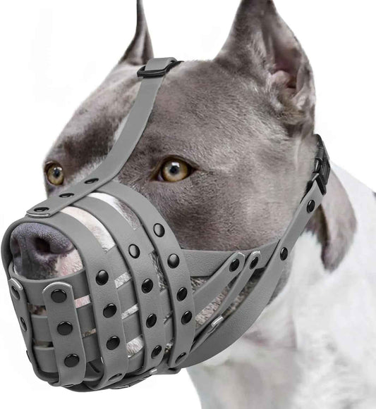 Lightweight Basket Dog Muzzle for Panting & Drinking