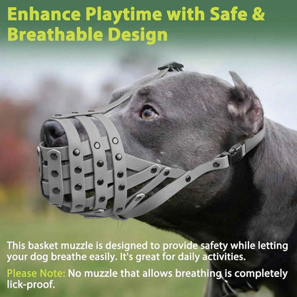 Lightweight Basket Dog Muzzle for Panting & Drinking