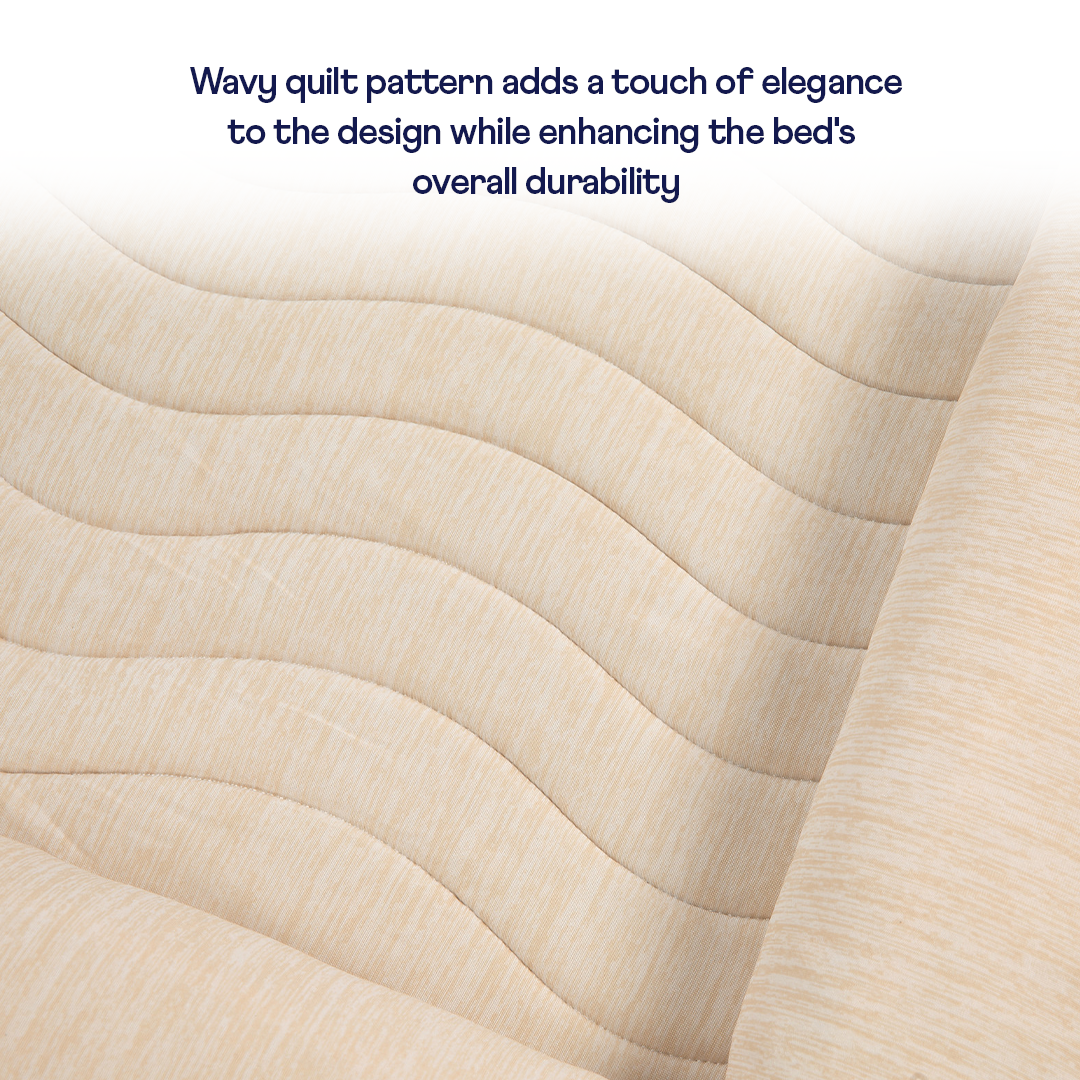 PupChill™ Cooling 4-Bolster Dog Bed - Arctic Sand