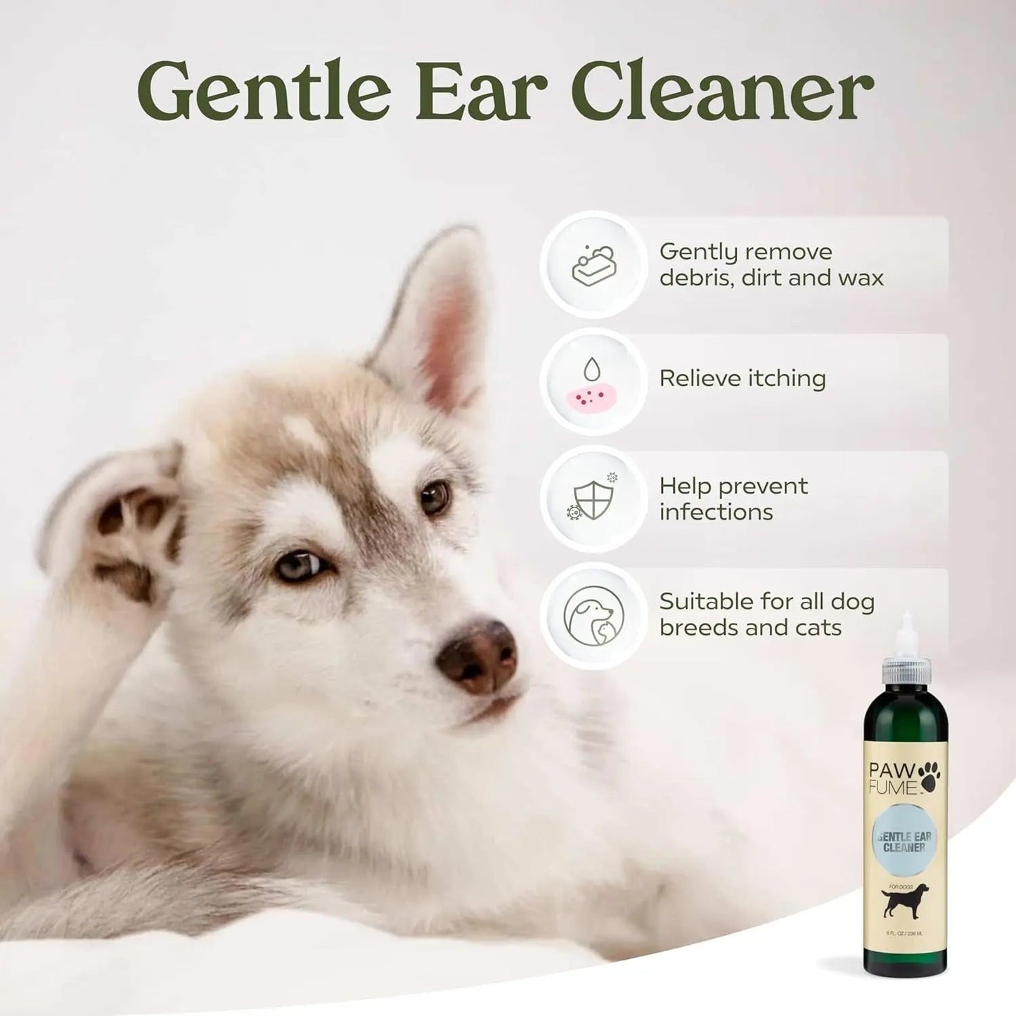 Pawfume Dog Spa Gift Basket 6-Piece Probiotic Deodorizer & Grooming Set