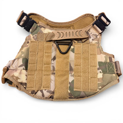 Camo Tactical Dog Harness - Heavy Duty & Quick Release