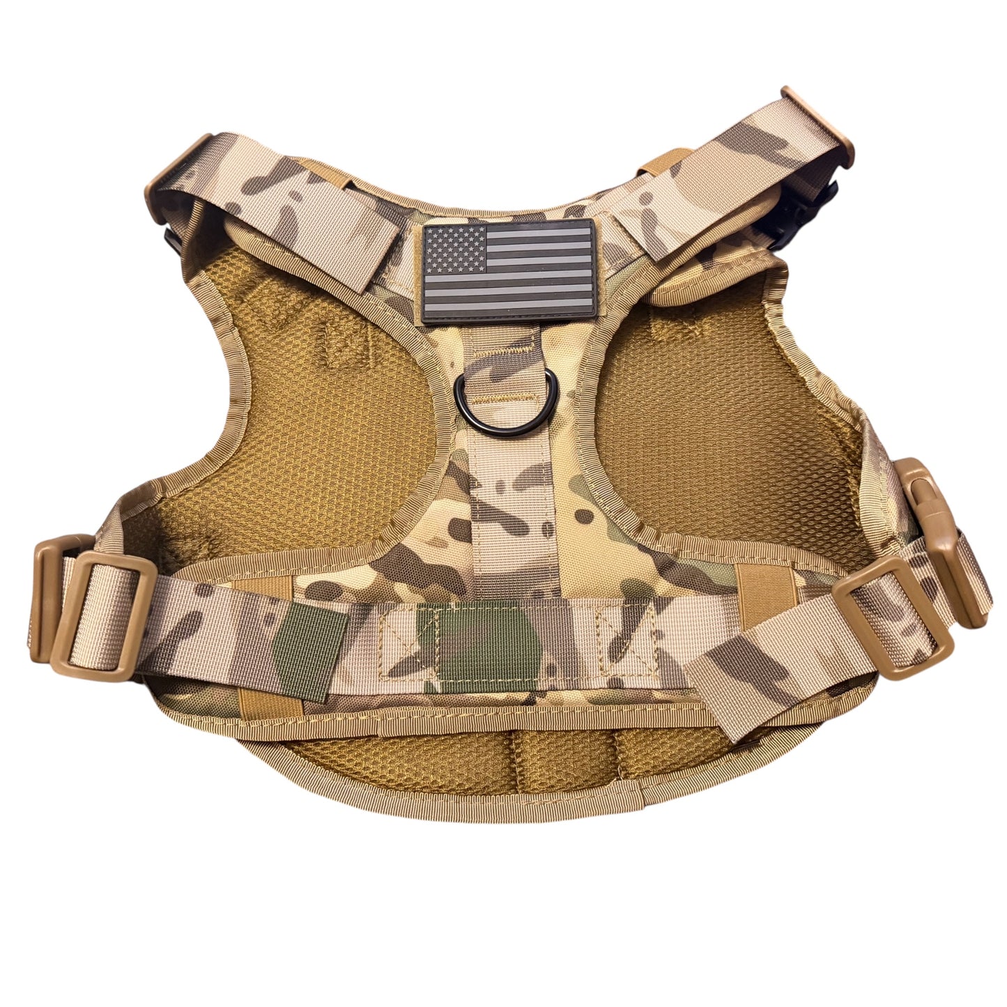 Camo Tactical Dog Harness - Heavy Duty & Quick Release