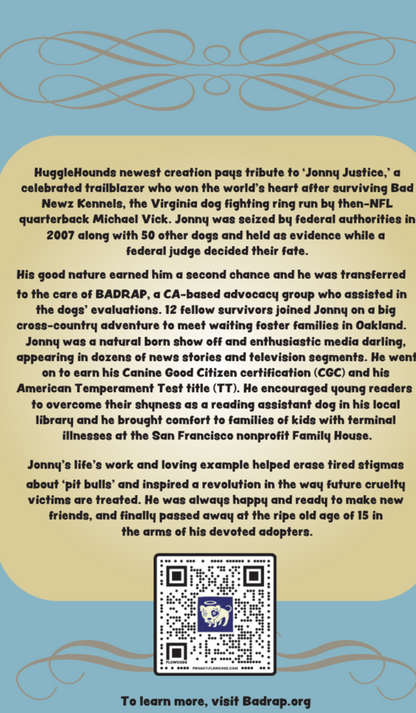 HuggleCause™, BadRap, Jonny Justice Knottie® Plush Dog Toy, Large