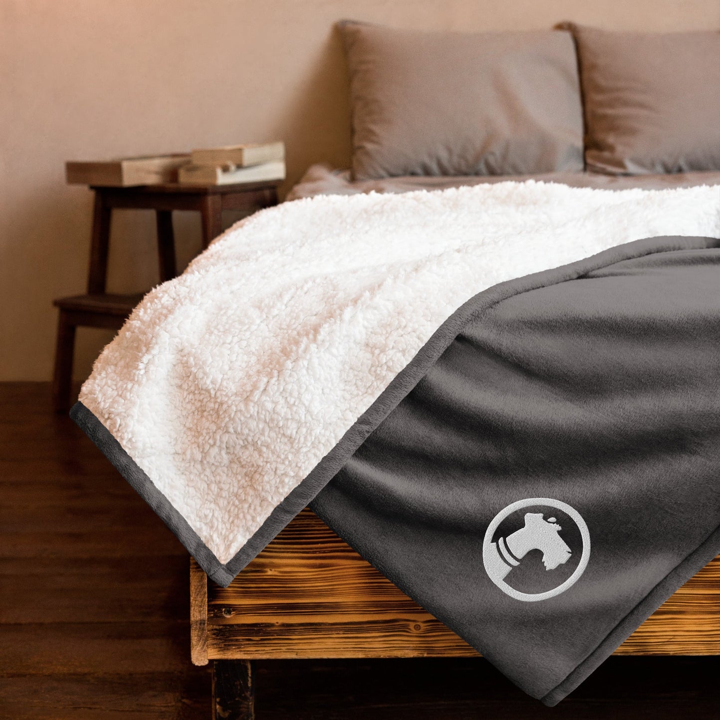 Walker's Embroidered Sherpa Blanket